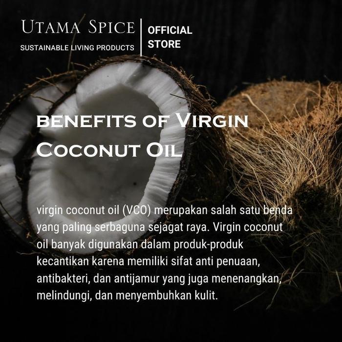 UTAMA SPICE ウタマスパイス 100% Pure Virgin Coconut Oil ピュアバージンココナッツオイル 大容量 1000ml 海外直送品の画像