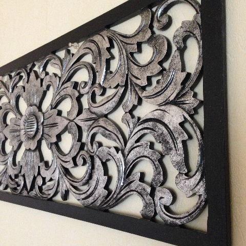 木彫レリーフ80x30 送料無料,ウッドレリーフ,壁掛け,オブジェ,アジアン