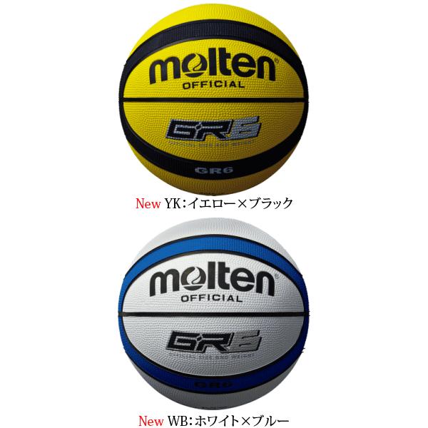 molten（モルテン） ゴム バスケットボール GR6 6号球 BGR6 : スポーツ