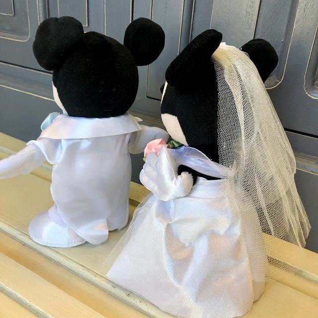 ぬいぐるみ電報 結婚式 入籍祝い ディズニー ミッキー ミニーのウェディング ぬいぐるみ 祝電 ウェルカムドールにも Den02 バルーンショップ バルバルーン 通販 Yahoo ショッピング