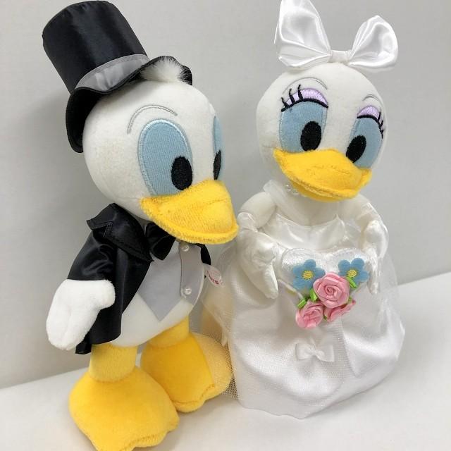 ぬいぐるみ電報 結婚式 ディズニー ドナルド デイジーのウェディング ぬいぐるみ 祝電 入籍祝い ウェルカムドールにも Den08 バルーンショップ バルバルーン 通販 Yahoo ショッピング