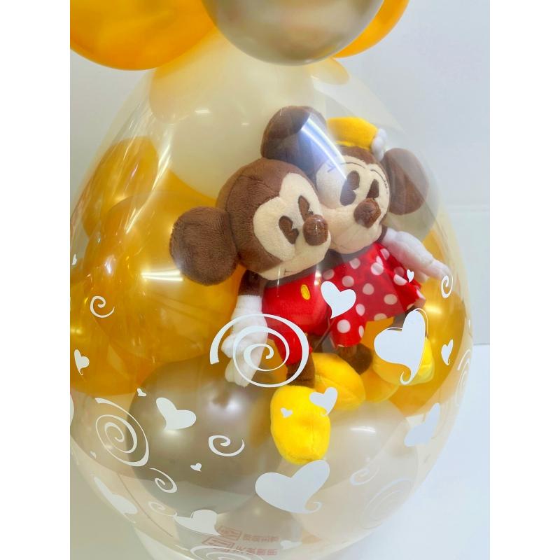 バルーン 電報 結婚式 結婚祝い 誕生日 ディズニー クラシカル ミッキー ミニー バルーンラッピング 出産祝い 発表会 開店祝い 七五三 入籍祝い おしゃれ 母の日の画像