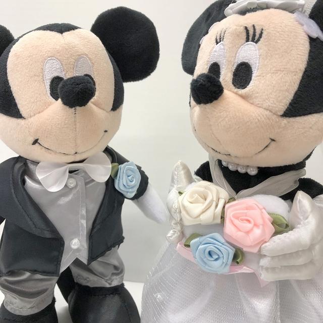 バルーン 電報 結婚式 結婚祝い 入籍祝い ディズニー ミッキー ミニーのウェディング おしゃれ ウェルカムドール 祝電 ぬいぐるみ電報 ぬいぐるみの画像