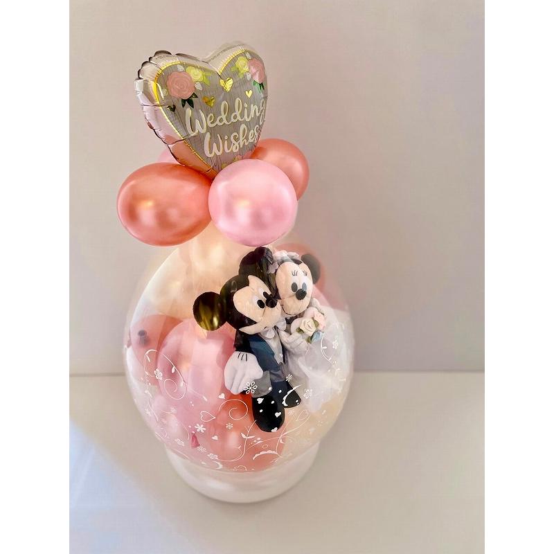 バルーン 電報 結婚式 結婚祝い 入籍祝い 洋装ローズゴールドバージョン ディズニー ミッキー ミニーのウェディング |  | 08