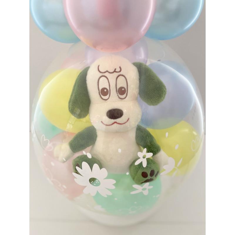 ワンワン ぽぅぽ うーたん バルーンラッピング バルーン 誕生日 1歳 2歳 いないいないばあっ グッズ 出産祝い ぬいぐるみ プレゼント ハーフバースデーの画像