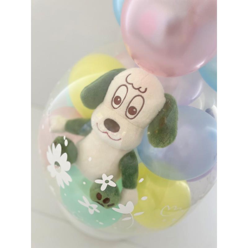 ワンワン ぽぅぽ うーたん バルーンラッピング バルーン 誕生日 1歳 2歳 いないいないばあっ グッズ 出産祝い ぬいぐるみ プレゼント ハーフバースデーの画像