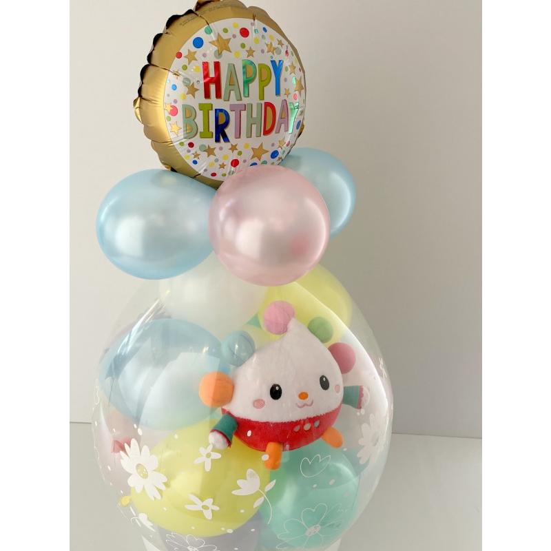 ワンワン ぽぅぽ うーたん バルーンラッピング バルーン 誕生日 1歳 2歳 いないいないばあっ グッズ 出産祝い ぬいぐるみ プレゼント ハーフバースデーの画像