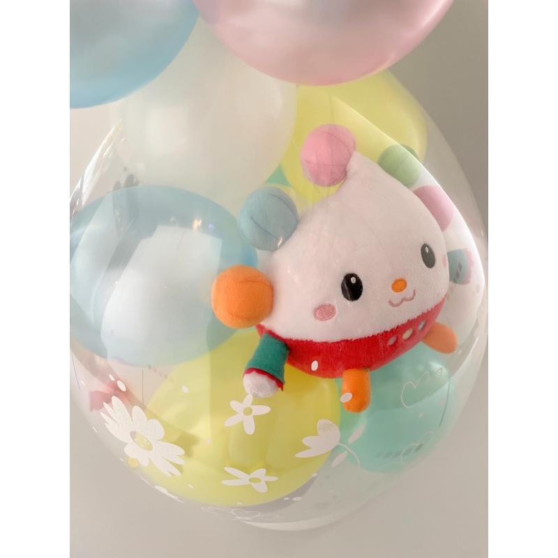 ワンワン ぽぅぽ うーたん バルーンラッピング バルーン 誕生日 1歳 2歳 いないいないばあっ グッズ 出産祝い ぬいぐるみ プレゼント ハーフバースデーの画像