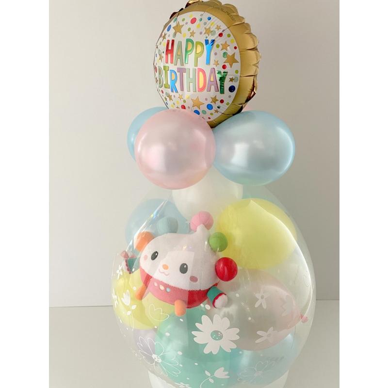 ワンワン ぽぅぽ うーたん バルーンラッピング バルーン 誕生日 1歳 2歳 いないいないばあっ グッズ 出産祝い ぬいぐるみ プレゼント ハーフバースデーの画像
