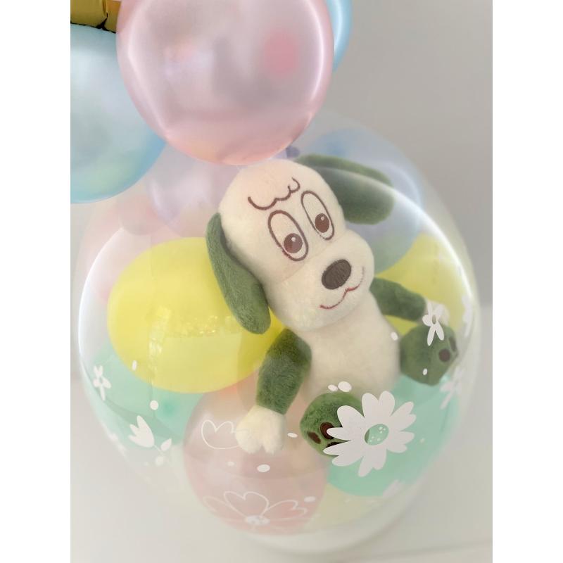 ワンワン ぽぅぽ うーたん バルーンラッピング バルーン 誕生日 1歳 2歳 いないいないばあっ グッズ 出産祝い ぬいぐるみ プレゼント ハーフバースデーの画像