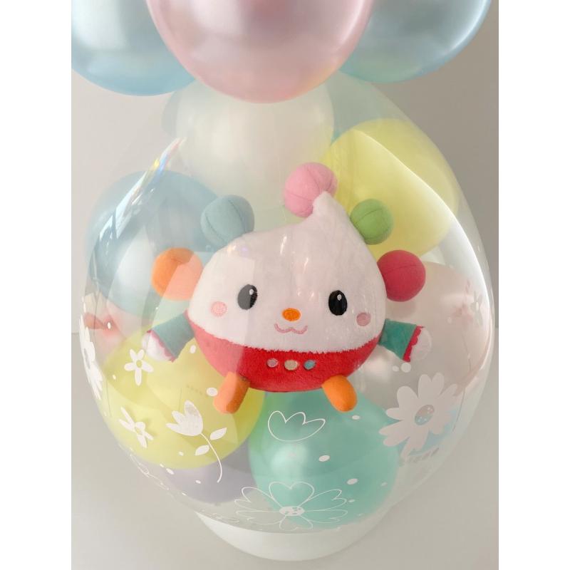 ワンワン ぽぅぽ うーたん バルーンラッピング バルーン 誕生日 1歳 2歳 いないいないばあっ グッズ 出産祝い ぬいぐるみ プレゼント ハーフバースデーの画像