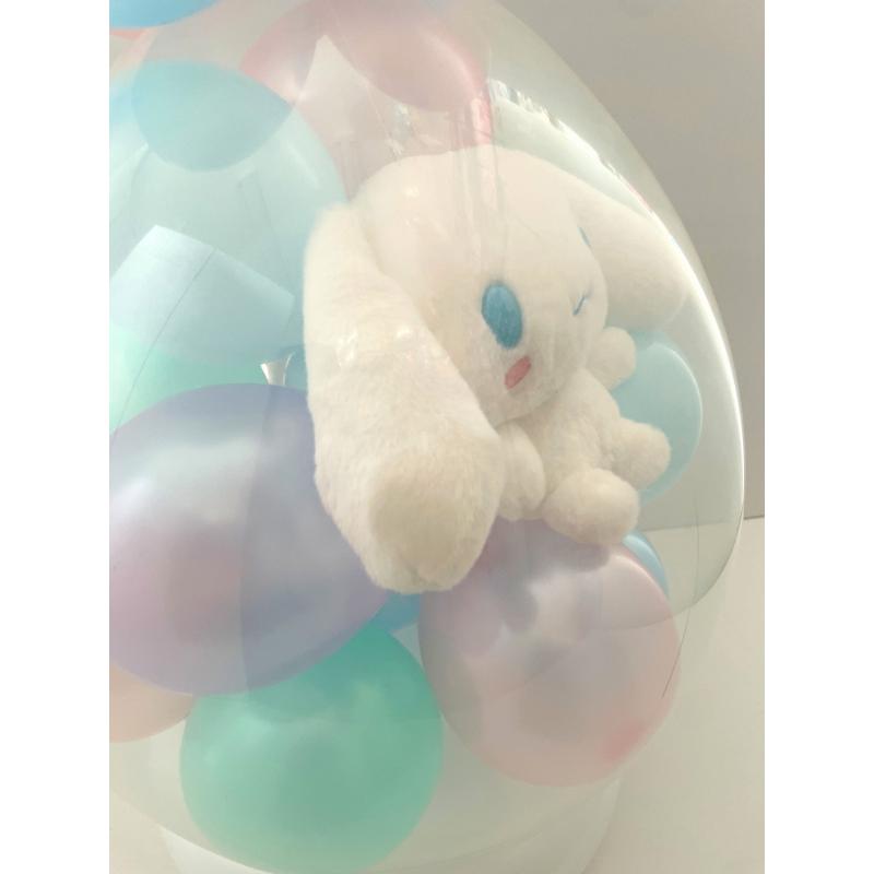 ほわほわ シナモン（シナモロール） バルーンラッピング 電報 結婚式 誕生日 サンリオ 入籍祝い おしゃれ クリスマス 卒業祝い 入学祝い 母の日の画像