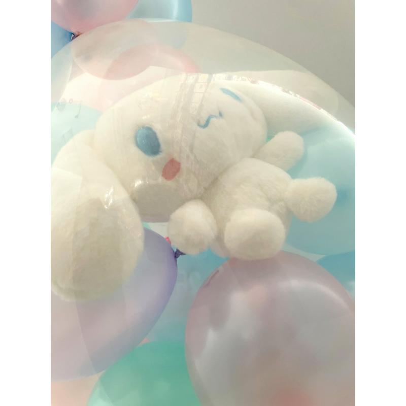 ほわほわ シナモン（シナモロール） バルーンラッピング 電報 結婚式 誕生日 サンリオ 入籍祝い おしゃれ クリスマス 卒業祝い 入学祝い 母の日の画像