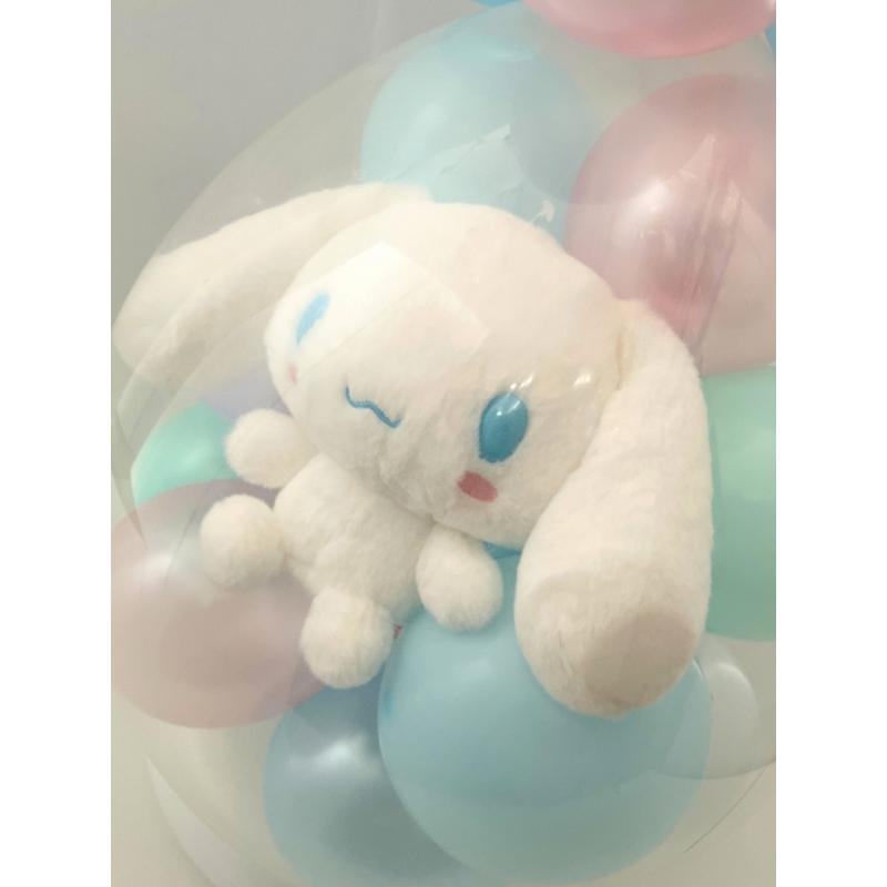 ほわほわ シナモン（シナモロール） バルーンラッピング 電報 結婚式 誕生日 サンリオ 入籍祝い おしゃれ クリスマス 卒業祝い 入学祝い 母の日の画像