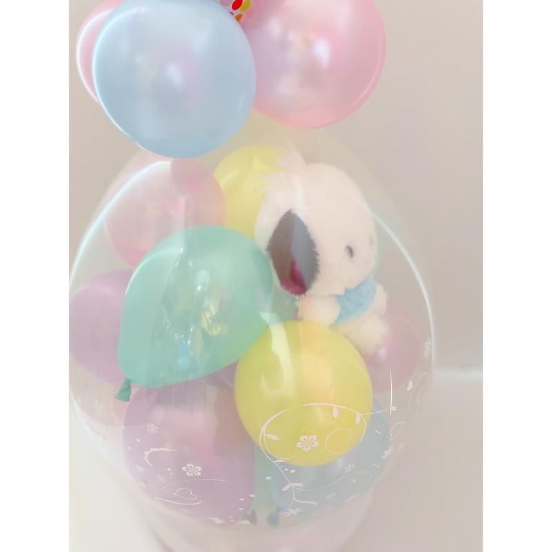 ポチャッコ ほわほわ バルーンラッピング 電報 結婚式 誕生日 ポチャッコ ほわほわ バルーンラッピング 電報 結婚式 誕生日