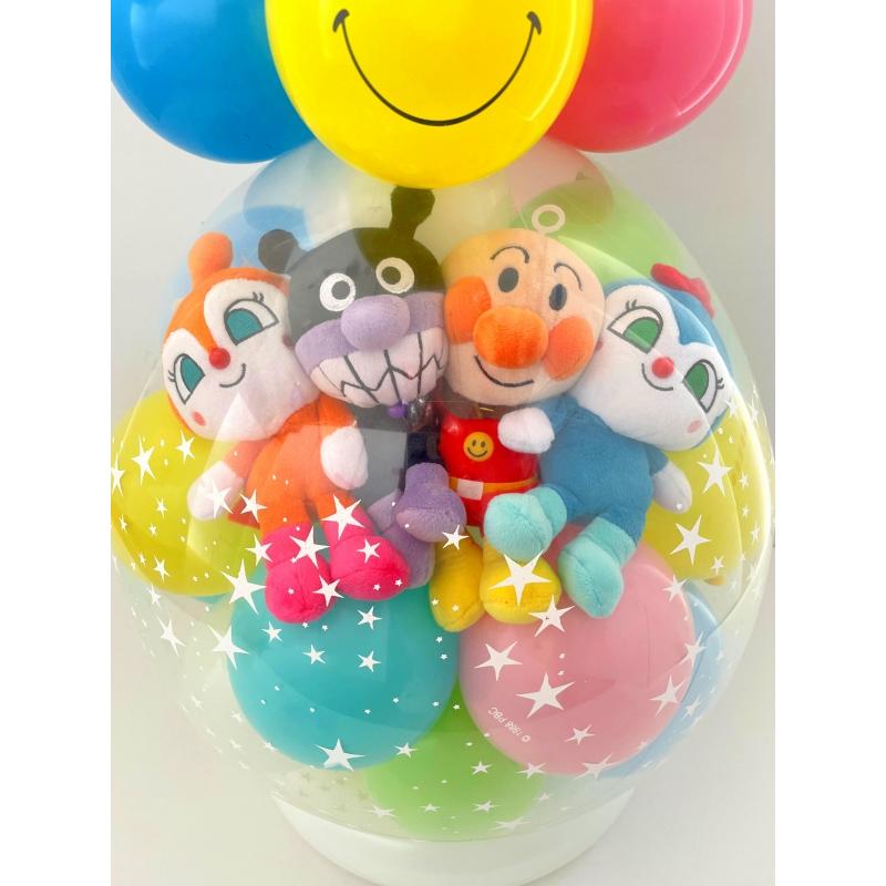 4人選べる アンパンマン ペア バルーンラッピング バルーン電報 バルーン お誕生日 1歳 2歳 3歳 結婚式 バースデー 出産祝い 発表会 開店祝い 七五三 クリスマス_5