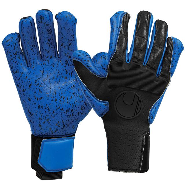 サッカー ウール キーパーグローブ アクアグリップ ハーフネガティブ 限定モデル ブルー (uhlsport2020FW) 1011222-02(10395円)