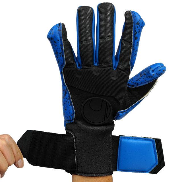 サッカー ウール キーパーグローブ アクアグリップ ハーフネガティブ 限定モデル ブルー (uhlsport2020FW) 1011222-02 アクアグリップ