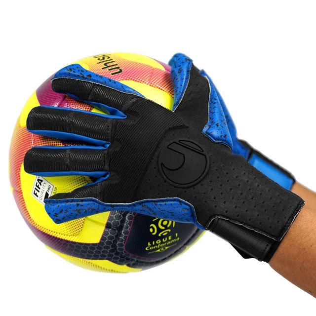 サッカー ウール キーパーグローブ アクアグリップ ハーフネガティブ 限定モデル ブルー (uhlsport2020FW) 1011222-02 アクアグリップ