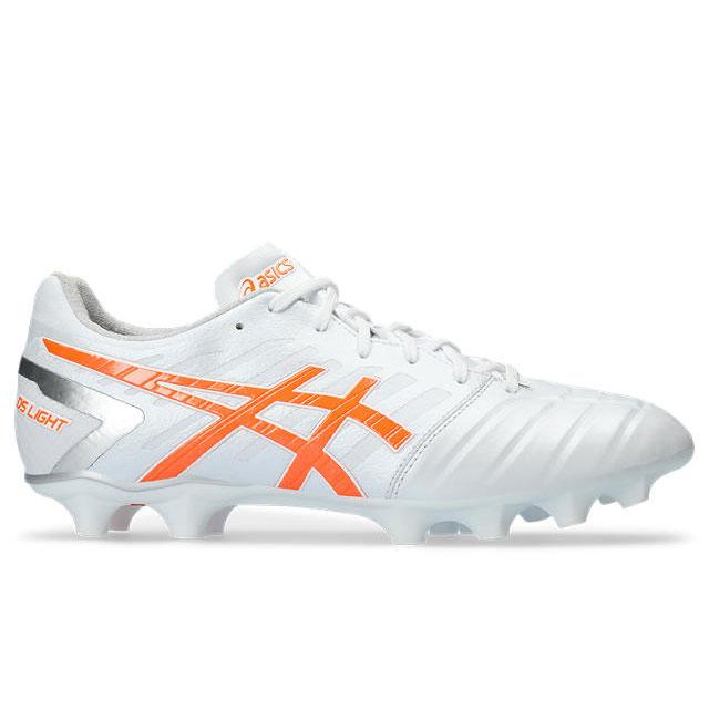 24％OFF！ アシックス DSライト WIDE ホワイト ショッキングオレンジ サッカースパイク カンガルー革 天然芝 人工芝 土 (asics2023Q3) 1103A069-103｜ballclub-b｜02