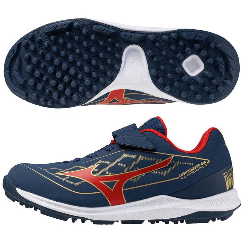 少年用 トレーニングシューズ ミズノ クッションレボ ダイア CUSHIONREVO DIA TRAINER Jr. 限定 勝色 26SS 野球 アップシューズ ジュニア 11GT2621 11GT262129 | MIZUNO