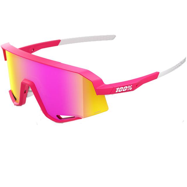 スポーツサングラス 100% ワンハンドレッド SLENDALE HiPER Vital Pink