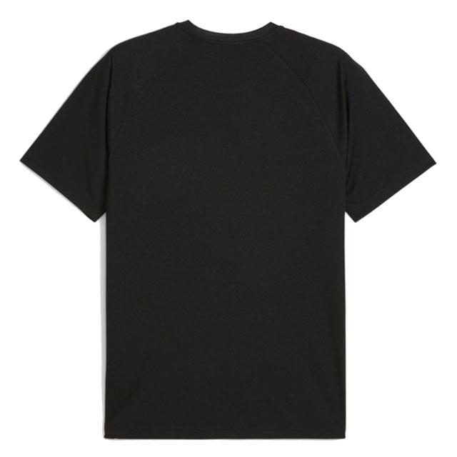 サッカー フットサル プーマ INDIVIDUALLIGA グラフィックシャツ 半袖 ブラック サンセットグロー プラクティスシャツ Tシャツ 659383-57｜ballclub-b｜02