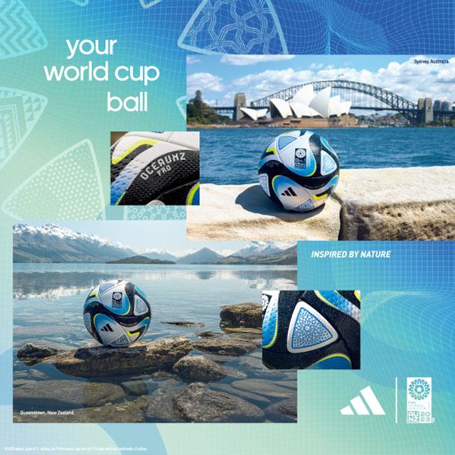 adidas（アディダス） サッカーボール 4号球 オーシャンズ プロ キッズ