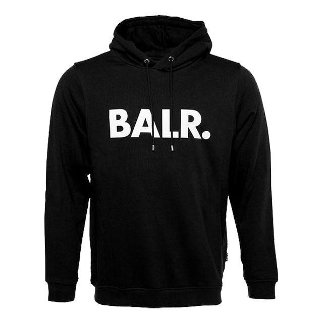 BALR. ブラック パーカー L 25％OFF！ (BALR./ボーラー) BRAND STRAIGHT HOODIE ブラック パーカー