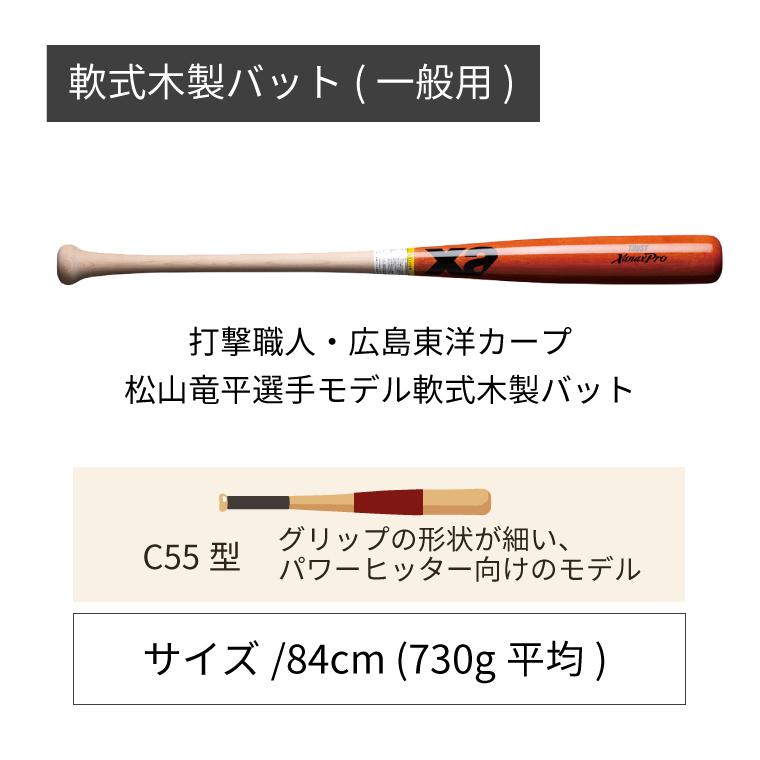 ザナックス XANAX 軟式バット 84cm 730g 広島カープ松山選手モデル