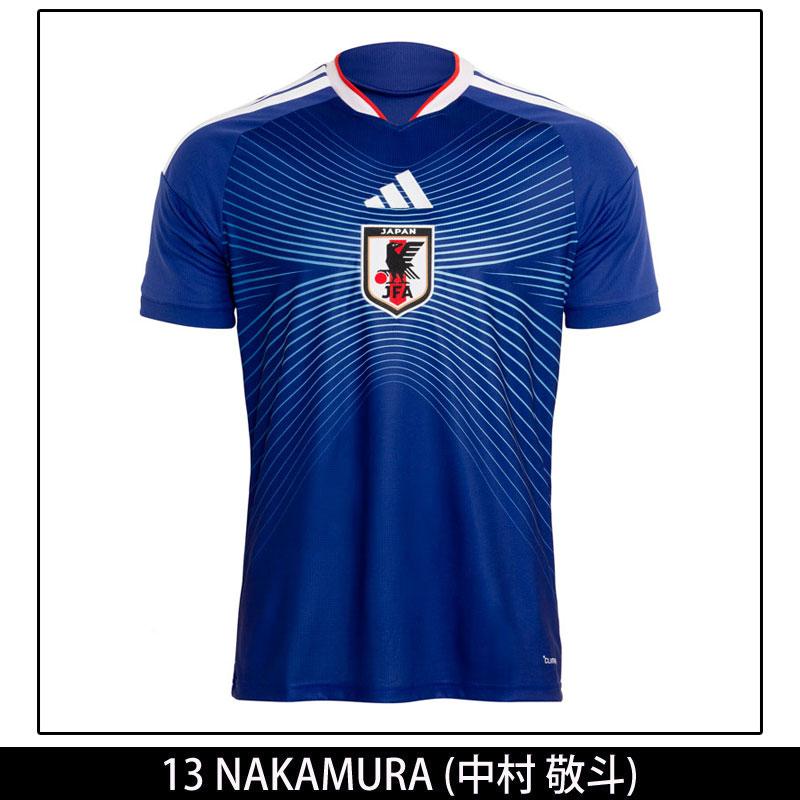 無くなり次第終了！ノベルティプレゼント！ アディダス 2026 サッカー日本代表 ホーム レプリカ ユニフォーム #13 中村 敬斗 DAZ45-NUMBER-13 | adidas