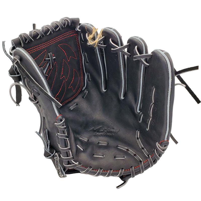 ノーリミットウェブ 曲げない型 硬式グローブ 黒 収納袋付き ノーリミットウェブ 曲げない型 硬式グローブ 黒 収納袋付き