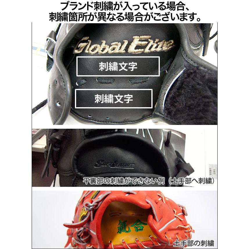 刺繍加工】 漢字・アルファベット・数字(スポーツ楷書)4文字まで 野球