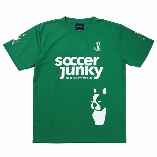 サッカージャンキー ジュニア PANDIANIゲームシャツ グリーン サッカー フットサル トレーニングウェア プラシャツ 半袖 SJ0699-JR-71｜ballclub-b｜02