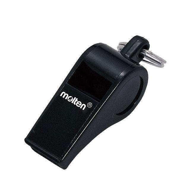 molten（モルテン） ホイッスル ブラック 黒 笛 コルク入り ロープ付き