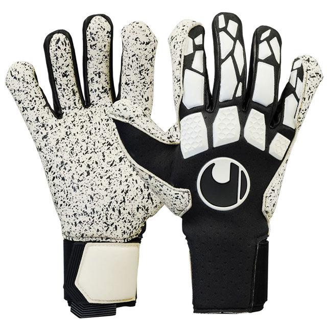ウール サッカー キーパーグローブ ハイパーアクト スーパーグリップ ハーフネガティブ ブラック ゴールキーパー用品 Uhlsport22ss 02 注目ショップ ブランドのギフト