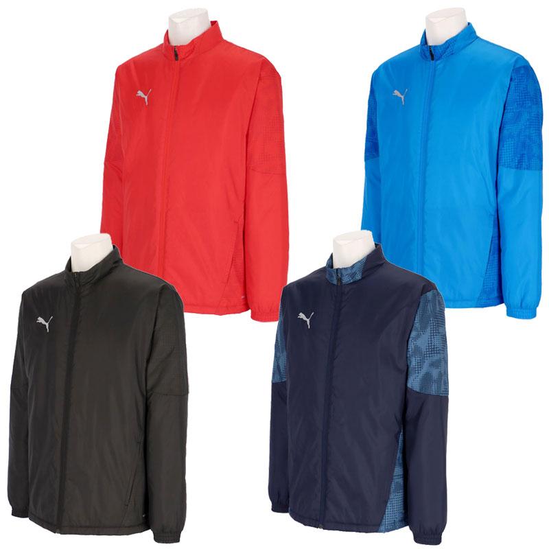 プーマ サッカー フットサル TEAMCUP パデット ウーブン ジャケット ウインドブレーカー フルジップ 撥水 防風 中綿 660402 PUMA（プーマ） サッカー フットサル TEAMCUP パデット ウーブン