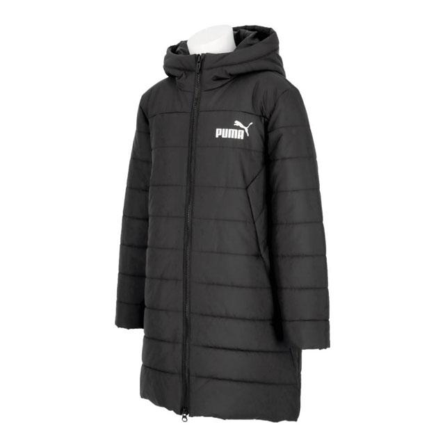 PUMA ブラック ベンチコート Lサイズ PUMA プーマ サッカー フットサル ウェア ジュニア ESS パデッド