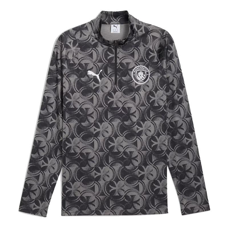 プーマ サッカー レプリカウェア マンチェスター シティー MCFC プレマッチ 25-26 1/4ジップトップス プーマブラック PUMA2025FW 782170-11 PUMA（プーマ） サッカー レプリカウェア マンチェスター シティー