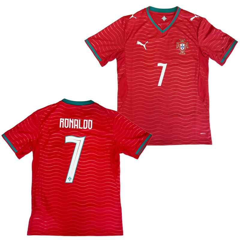 【新品/タグ付き】EURO2020ポルトガル代表 ♯7 C・ロナウド【Lサイズ】 PUMA（プーマ） ポルトガル代表 FPF ホーム SSシャツ レプリカ PLAYER