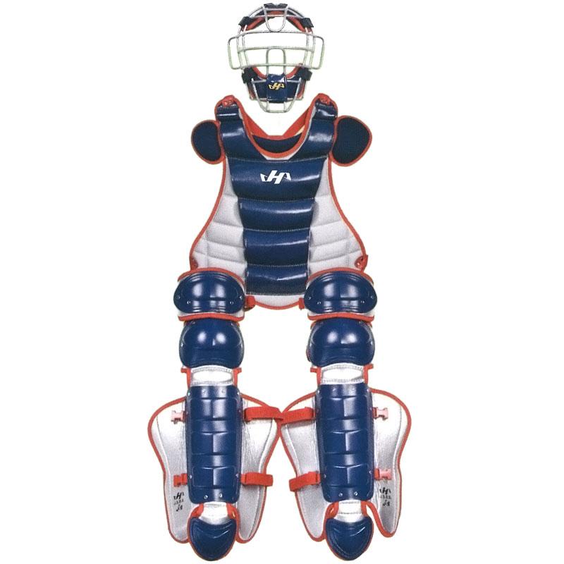 ヒロシです。 ハタケヤマ捕手防具セット(侍ジャパン仕様) ヘルメット付き ハタケヤマ（HATAKEYAMA） 軟式ソフト兼用 キャッチャーギア 3点セット