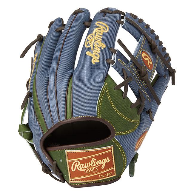 Rawlings - ローリングス 軟式グラブ HOH HERITAGE PRO JEANS HOH ヘリテージプロ 内野手用 11.25インチ ブラウン GR3FR6N62 Rawlings 野球 Rawlings ローリングス 軟式グラブ HOH HERITAGE PRO - JEANS