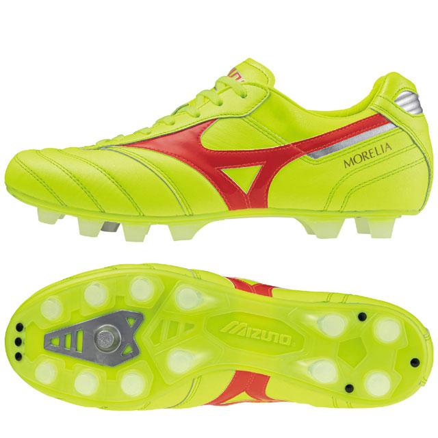 ミズノ モレリア2ジャパン セーフティイエロー MIZUNO ミズノ サッカースパイク モレリア 2 JAPAN ショートタン