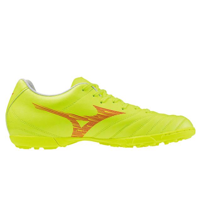 【美品】ミズノ フットサルシューズ 27cm 蛍光イエロー MIZUNO（ミズノ） サッカー フットサル ターフシューズ モナルシーダ