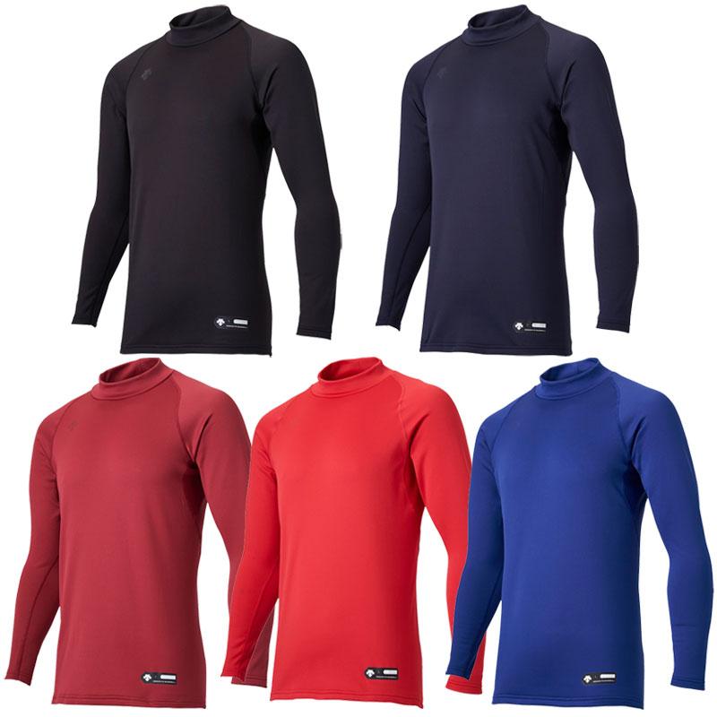 【閲覧数67】DESCENTE 赤 アンダーシャツ DESCENTE（デサント） ハイネック 長袖アンダーシャツ 厚手 裏起毛
