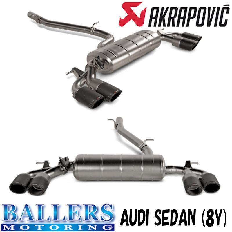 アウディ S3 セダン 8Y アクラポビッチ エボリューションライン チタン AUDI AKRAPOVIC｜ballers-sp03
