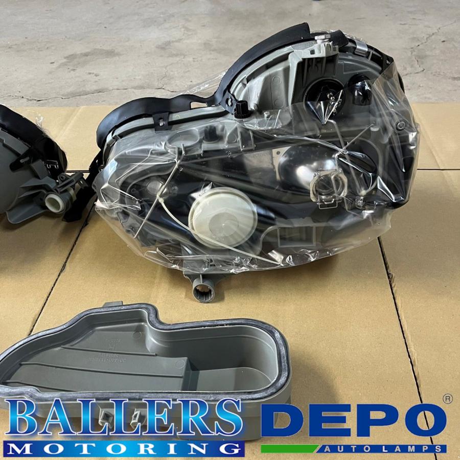 希少 DEPO W211 後期LOOK ハロゲンヘッドライト BENZ Eクラス W210