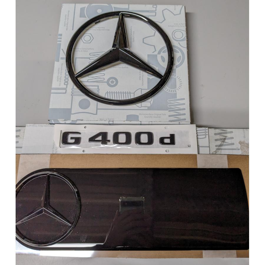 MERCEDES BENZ 純正品 ナイトパッケージ G400d エンブレムセット 