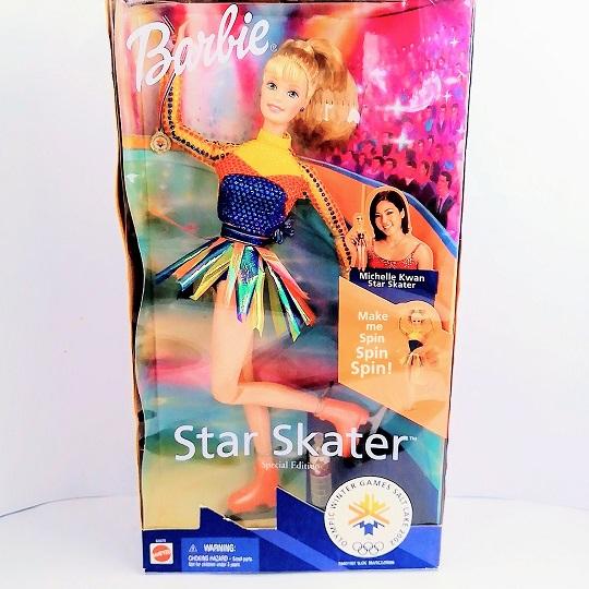 バービー　オリンピック　フギュアスケター　ミッシェルクワン　人形　Barbie 　バービー人形「インテリア