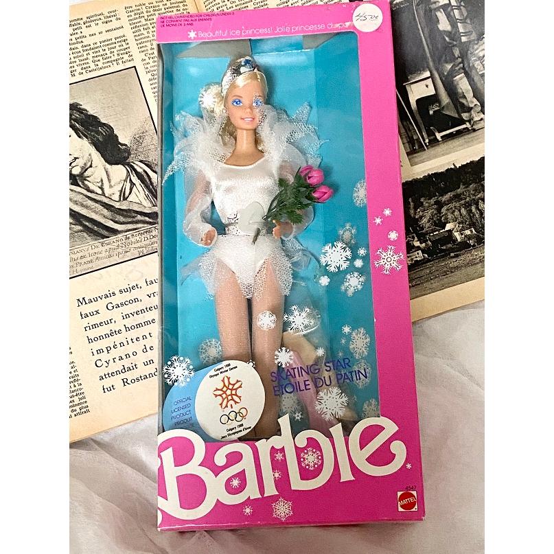 Barbie 　スケター　バービ人形　オリンピック　フィギュアスケターバービーSKATING STAR ETOILE DU PATNインテリア雑貨